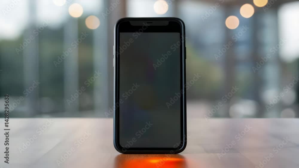 Aufkleber a smartphone displays colorful app icons for home automation, featuring controls for various home fu