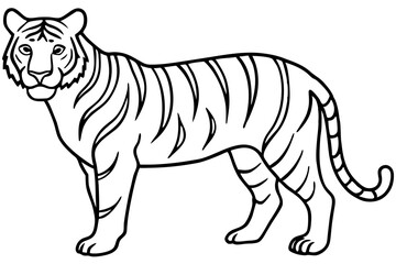 Graceful Tiger Silhouette