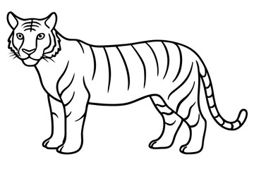 Graceful Tiger Silhouette