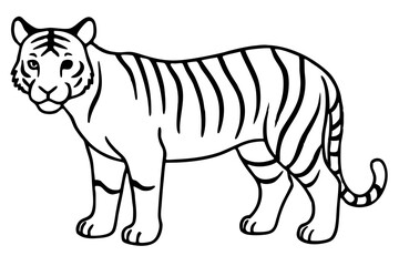 Graceful Tiger Silhouette