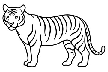 Graceful Tiger Silhouette