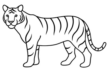 Graceful Tiger Silhouette