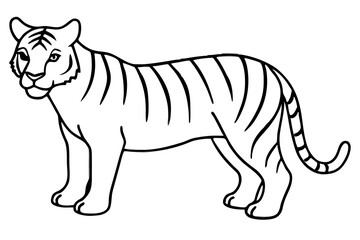 Graceful Tiger Silhouette