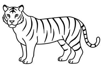 Graceful Tiger Silhouette