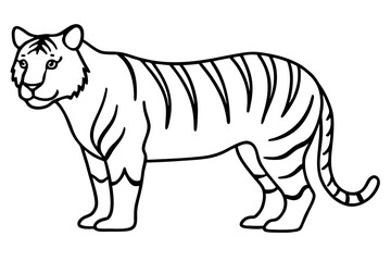 Graceful Tiger Silhouette