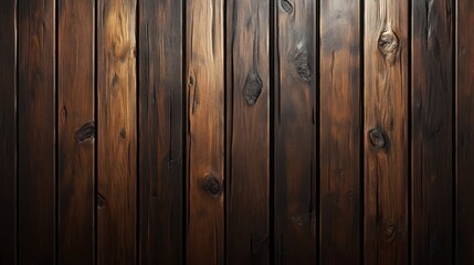 Naklejka premium Wooden wall texture with vertical slats. 