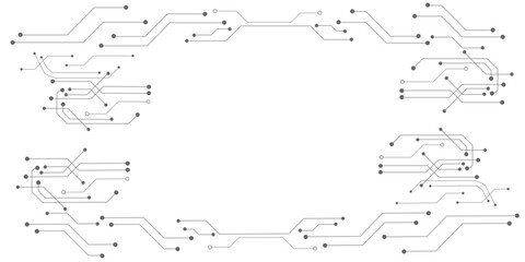Abstract Vector Circuit Board Design for Digital Technology Theme 