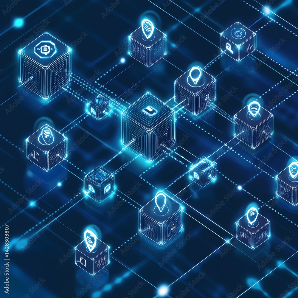 Poster exploring the future of digital connectivity through interactive technology