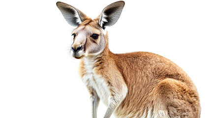 Fototapeta premium young kangaroo isolated on white background PNG