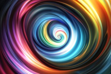 Vibrant spiral vortex design
