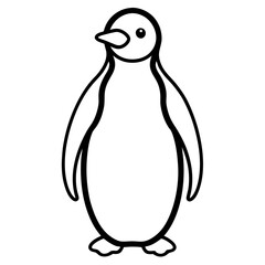 Minimalist Penguin Vector