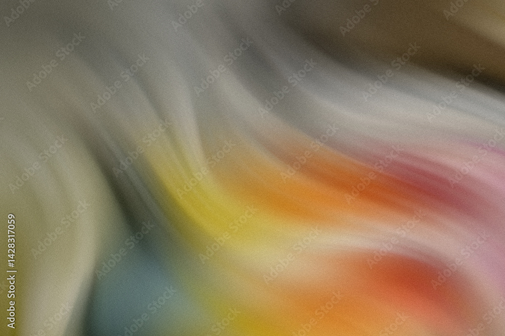 Poster a shelf displays a row of clear bottles filled with colorful liquids and pump dispenser tops in a st