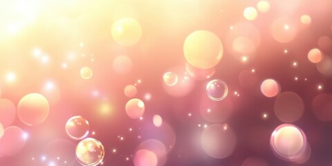 Bubble light pushes gently on a chroma shimmering background