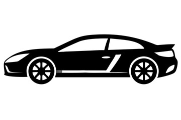 Fototapeta premium Car Icon Illustration for Vehicle Graphics, Automotive Design, Transportation Symbol