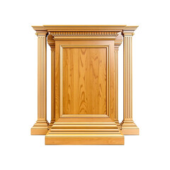 Fototapeta premium Classical column isolated on white background in a vector style design