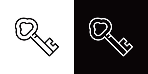 鍵のラインアイコン