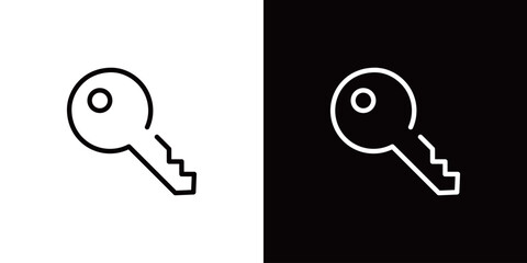 鍵のラインアイコン