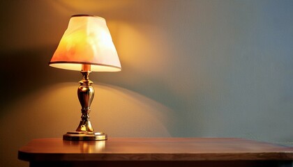 lamp on the table