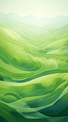 Obraz premium green field landscape