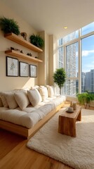 Modern minimalist living room