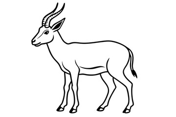 Fototapeta premium Modern Saiga Antelope Art