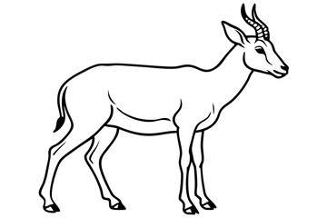 Obraz premium Modern Saiga Antelope Art