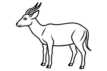 Modern Saiga Antelope Art