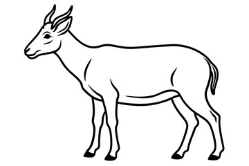 Modern Saiga Antelope Art