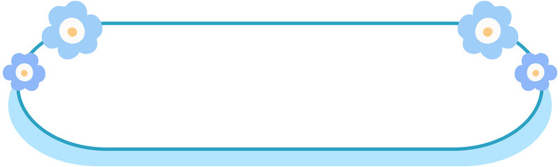 Obraz premium Cute Flower Text Box 