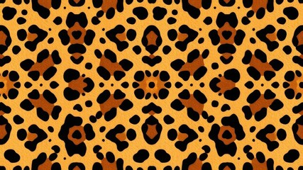Seamless Leopard Print Pattern Design Texture Background for Fashion Textile Design Projects