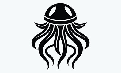 JStunning Jellyfish Vector Silhouettes, Captivating Jellyfish Silhouette Vectors, Premium Jellyfish Vector Designs, Beautiful Jellyfish Silhouette Art, High-Quality Vector Silhouettes, Artistic Jellyf