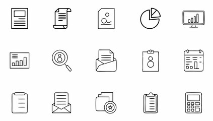 accounting set of web icons in line style  account (3).eps