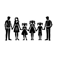 vector illustration of a group of people