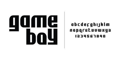 Modern Bold Font. Sans Serif Font. Regular Italic Lowercase Typography urban style alphabet fonts for fashion, sport, technology, digital, movie, logo design, vector illustration