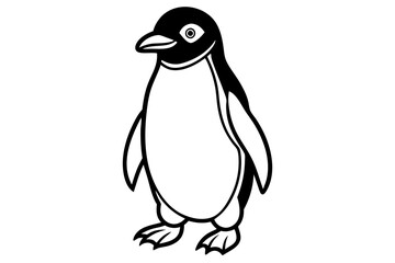 Penguin Outline Vector