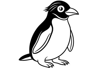Penguin Outline Vector