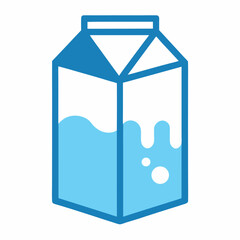 Milk icon vector on white background.