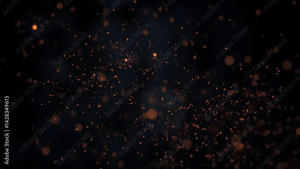 Poster mesmerizing abstract overlay intricate details in glowing particles