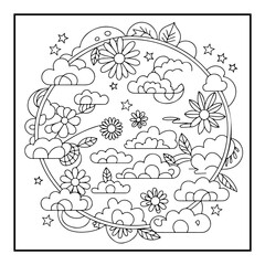 Bold and Easy Mandala Coloring Pages for Kids and Adults