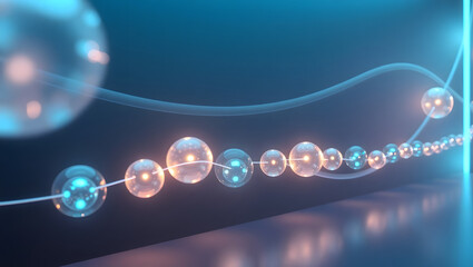 Mesmerizing Iridescent Timeline Chart Abstract Data Visualization