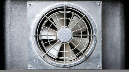 Industrial air conditioning vent and HVAC fan Mechanical ventilation background