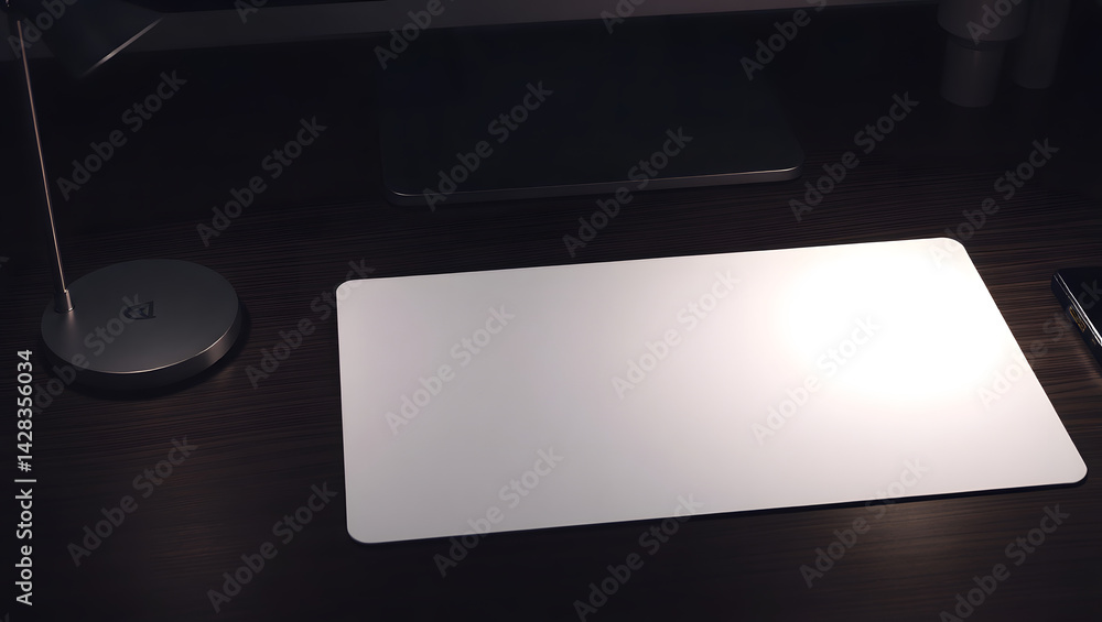 Poster minimalist workspace clean desk setup for productivity