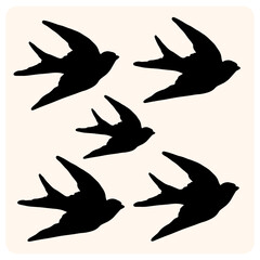 Swallow Silhouette Collection