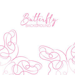Abstract Pink Butterfly Background Design for Feminine Branding