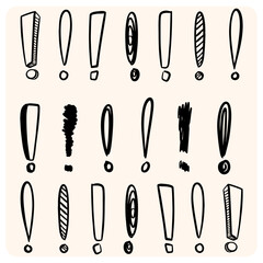 Exclamation Mark Sketch Collection