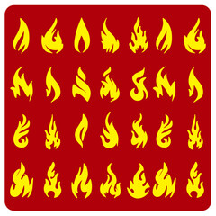 Flame red Silhouette Collection