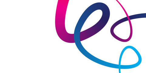 Flowing Abstract Wave Lines, Modern Vector Background, Creative Colorful Line Art for Tech or Branding Use. 