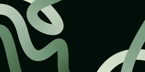 Organic Flowing Line Design, Soft Green Vector, Eco-Inspired Abstract Curve Illustration, Modern Botanical Swirl Lines – Vector Art. 