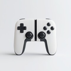 Modern Gaming Controller in Minimalist Design, Isolated on Clean Background for Video Game Enthusiasts and Designers, Perfect for Promotional Use
