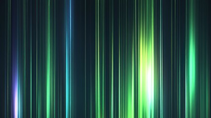 Vertical, vibrant light streaks create a dynamic visual effect.